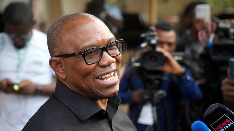 El candidato del Partido Laborista de Nigeria, Peter Obi.  Computadora: AP 